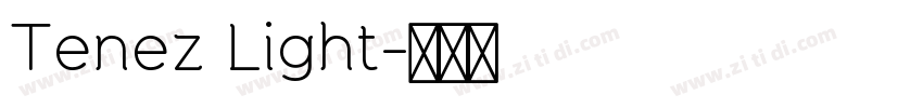 Tenez Light字体转换